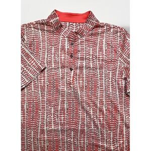 Tail Golf Shirt‎ Women's Med Neon Collarless Athleisure Stretch Sports Preppy